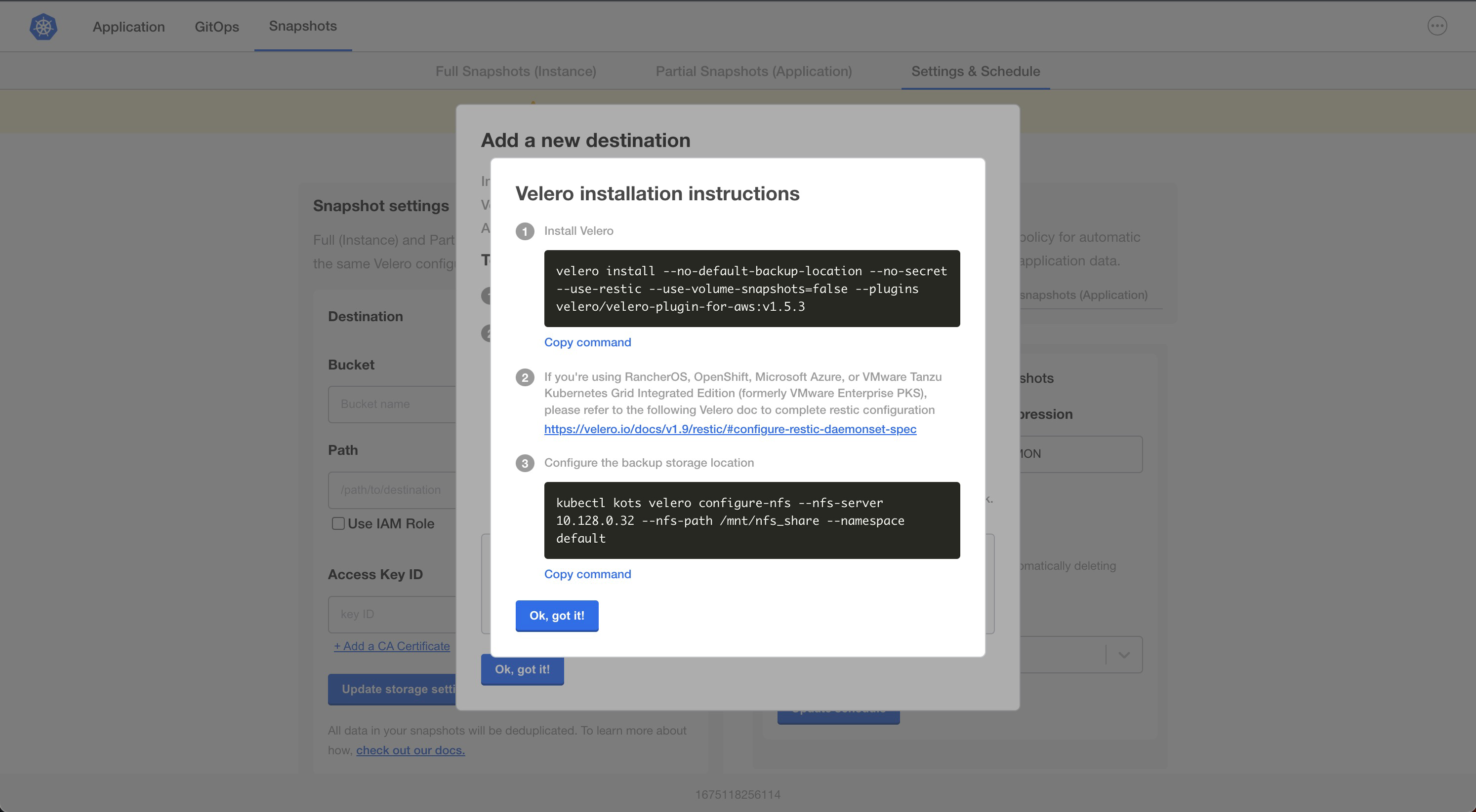 Snapshot Provider File System Instructions